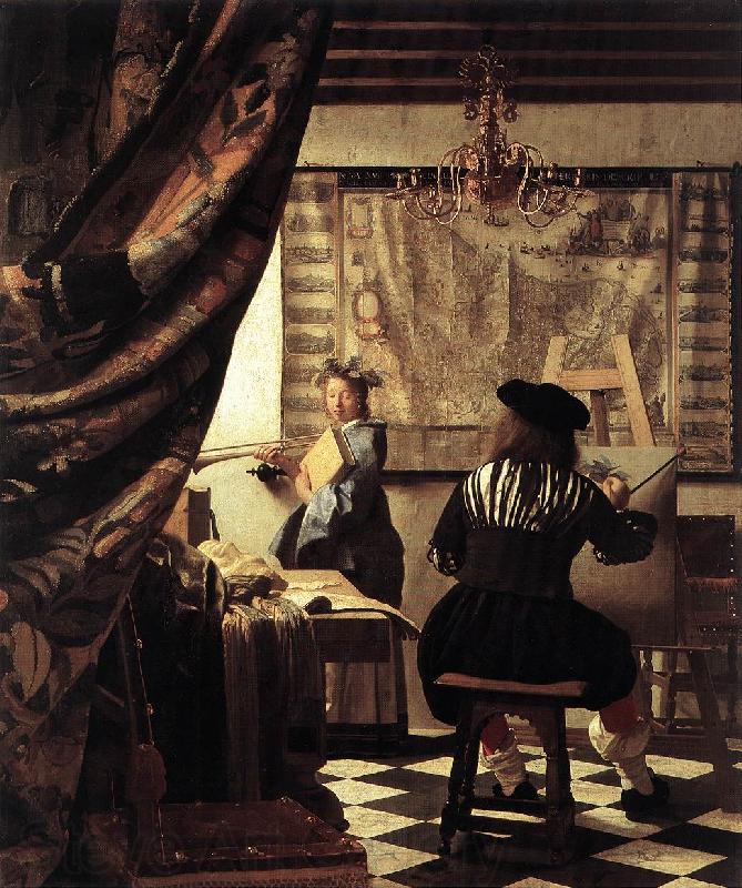 Jan Vermeer The Art of Painting France oil painting art